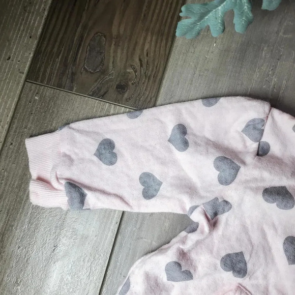 Calvin Klein Baby Girl Pink and Gray Heart Jacket Size 3-6M - Picture 7 of 11